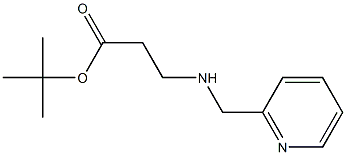 tert-butyl 3-{[(pyridin-2-yl)methyl]amino}propanoate 구조식 이미지