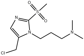 {3-[5-(chloromethyl)-2-methanesulfonyl-1H-imidazol-1-yl]propyl}dimethylamine Structure
