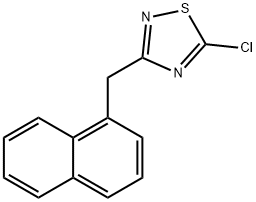 5-chloro-3-[(naphthalen-1-yl)methyl]-1,2,4-thiadiazole 구조식 이미지