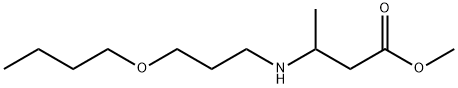 methyl 3-[(3-butoxypropyl)amino]butanoate Structure