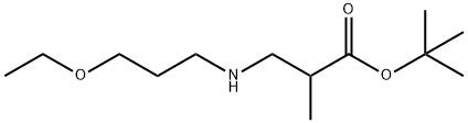 tert-butyl 3-[(3-ethoxypropyl)amino]-2-methylpropanoate Structure