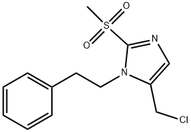 5-(chloromethyl)-2-methanesulfonyl-1-(2-phenylethyl)-1H-imidazole Structure