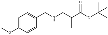 tert-butyl 3-{[(4-methoxyphenyl)methyl]amino}-2-methylpropanoate 구조식 이미지