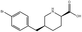 (5S)-5-(4-Bromo-benzyl)-D-pipecolinic acid Structure