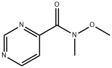 N-methoxy-N-methylpyrimidine-4-carboxamide 구조식 이미지