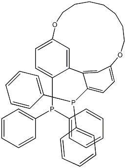 (R)-5,5'-Heptamethylenedioxy-2,2'-bis(diphenylphosphino) biphenyl Structure