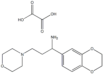 1-(2,3-dihydro-1,4-benzodioxin-6-yl)-3-(morpholin-4-yl)propan-1-amine: oxalic acid Structure