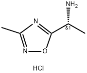 (R)-1-(3-METHYL-1,2,4-OXADIAZOL-5-YL)ETHANAMINE HCL Structure