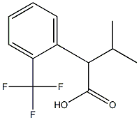 3-METHYL-2-[2-(TRIFLUOROMETHYL)PHENYL]BUTANOIC ACID Structure