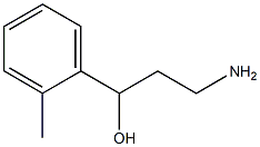 3-amino-1-(2-methylphenyl)propan-1-ol Structure