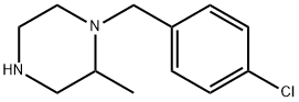 1-[(4-chlorophenyl)methyl]-2-methylpiperazine 구조식 이미지