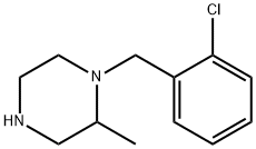 1-[(2-chlorophenyl)methyl]-2-methylpiperazine 구조식 이미지