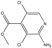 Methyl 2-amino-3,5-dichloroisonicotinate Structure