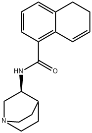 N-(3S)-1-Azabicyclo[2.2.2]oct-3-yl-5,6-dihydro-1-Naphthalenecarboxamide 구조식 이미지