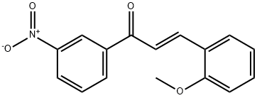 (2E)-3-(2-methoxyphenyl)-1-(3-nitrophenyl)prop-2-en-1-one 구조식 이미지