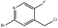2-BROMO-4-(CHLOROMETHYL)-5-FLUOROPYRIDINE 구조식 이미지