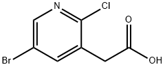 2-(5-bromo-2-chloropyridin-3-yl)acetic acid Structure