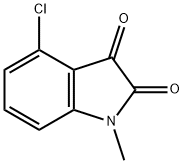 1H-Indole-2,3-dione, 4-chloro-1-methyl- 구조식 이미지