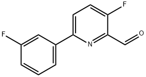 3-FLUORO-6-(3-FLUOROPHENYL)PICOLINALDEHYDE Structure