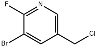 3-Bromo-5-(chloromethyl)-2-fluoropyridine Structure