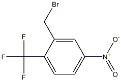2-(bromomethyl)-4-nitro-1-(trifluoromethyl)benzene 구조식 이미지
