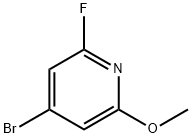 4-BROMO-2-FLUORO-6-METHOXYPYRIDINE 구조식 이미지