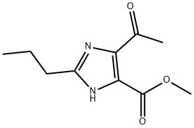 METHYL 4-ACETYL-2-PROPYL-1H-IMIDAZOLE-5-CARBOXYLATE 구조식 이미지