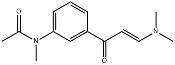 (E)-N-(3-(3-(Dimethylamino)acryloyl)phenyl)-N-methylacetamide 구조식 이미지