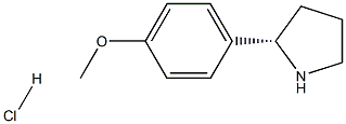 1-((2S)PYRROLIDIN-2-YL)-4-METHOXYBENZENE HCl Structure