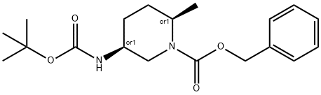 benzyl (2S,5R)-5-((tert-butoxycarbonyl)amino)-2-methylpiperidine-1-carboxylate Structure