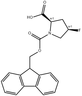 Fmoc-cis-L-4-Fluoroproline Structure