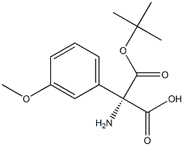 Boc-(S)-2-amino-2-(3-methoxyphenyl)acetic acid 구조식 이미지