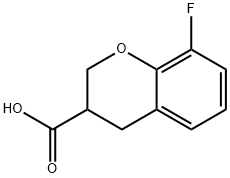 8-FLUOROCHROMAN-3-CARBOXYLIC ACID 구조식 이미지