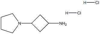 3-pyrrolidin-1-ylcyclobutan-1-amine:dihydrochloride Structure