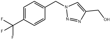 (1-{[4-(trifluoromethyl)phenyl]methyl}-1H-1,2,3-triazol-4-yl)methanol Structure