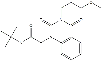 N-tert-butyl-2-[3-(3-methoxypropyl)-2,4-dioxoquinazolin-1-yl]acetamide Structure