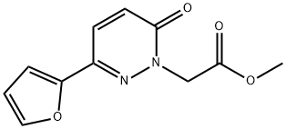 methyl 2-[3-(furan-2-yl)-6-oxo-1,6-dihydropyridazin-1-yl]acetate Structure