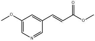 (E)-Methyl    3-(5-methoxypyridin-3-yl)acrylate Structure