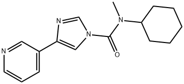 N-cyclohexyl-N-methyl-4-(pyridin-3-yl)-1H-imidazole-1-carboxamide 구조식 이미지