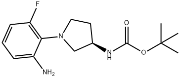 (R)-tert-Butyl 1-(2-amino-6-fluorophenyl)pyrrolidin-3-ylcarbamate Structure