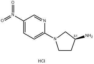 (S)-1-(5-Nitropyridin-2-yl)pyrrolidin-3-amine hydrochloride Structure