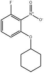 1-(Cyclohexyloxy)-3-fluoro-2-nitrobenzene Structure