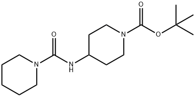 tert-Butyl 4-[(piperidine-1-carbonyl)amino]piperidine-1-carboxylate Structure