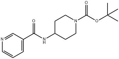 tert-Butyl 4-(nicotinamido)piperidine-1-carboxylate 구조식 이미지