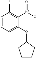 1-(Cyclopentyloxy)-3-fluoro-2-nitrobenzene Structure