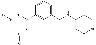 N-(3-Nitrobenzyl)piperidine-4-amine dihydrochloride Structure