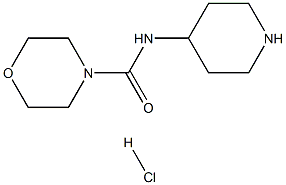 N-(Piperidin-4-yl)morpholine-4-carboxamide hydrochloride Structure
