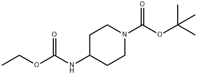 tert-Butyl 4-(ethoxycarbonylamino)piperidine-1-carboxylate Structure