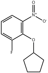 2-(Cyclopentyloxy)-1-fluoro-3-nitrobenzene Structure