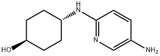 (1R*,4R*)-4-(5-Aminopyridin-2-ylamino)cyclohexanol Structure